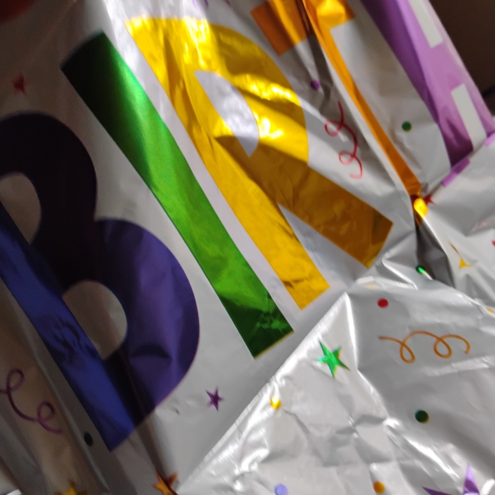 2PK🔥 New Cute Big Colorful 40" White Cakes It's Your Birthday Party - Picture 2 of 5